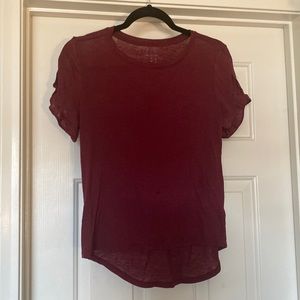 maroon blouse SX